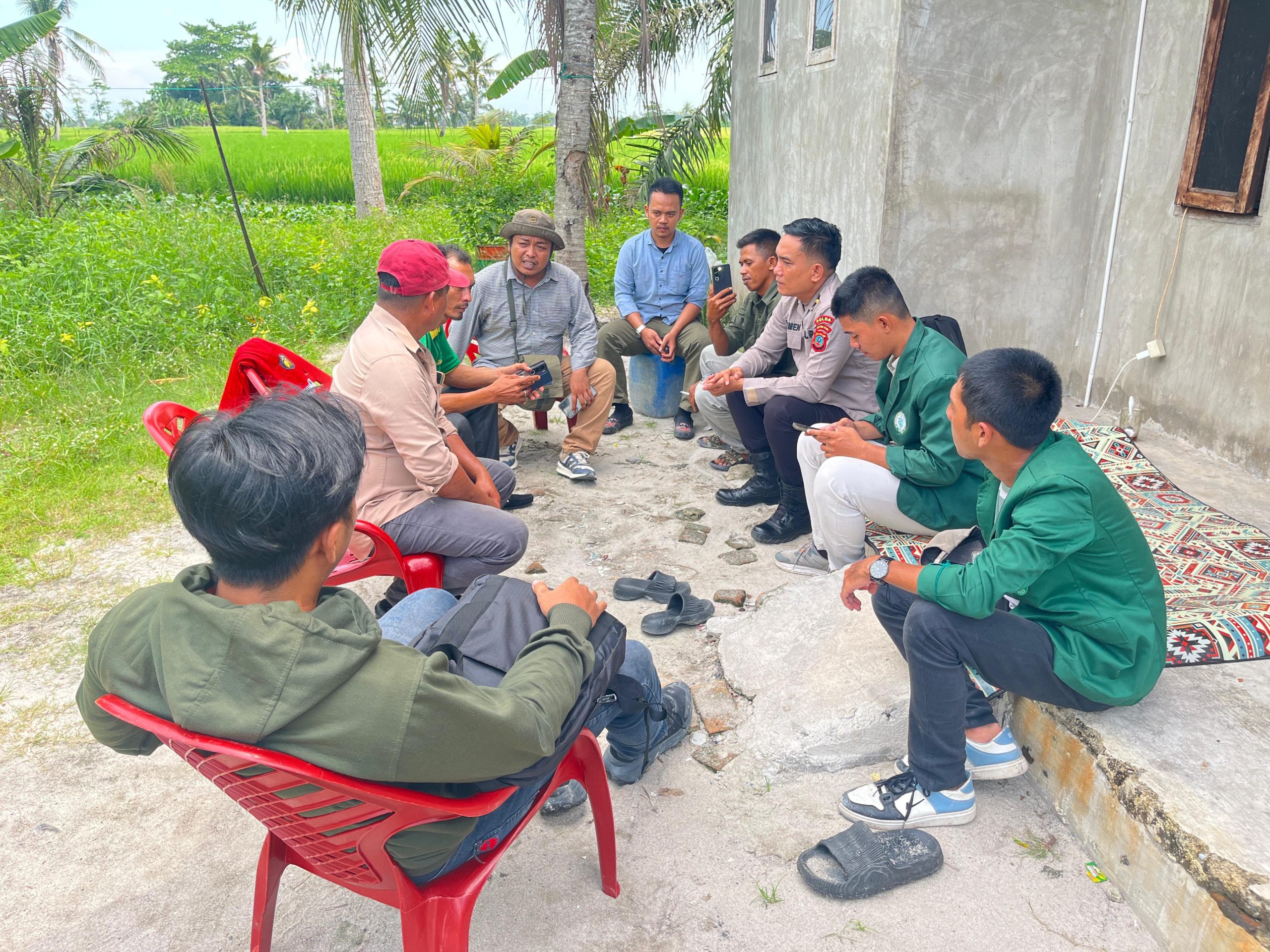 Mahasiswa Polbangtan Medan didukung Polri untuk ikut mendampingi para petani dalam Program Brigade Pangan di Serdang Bedagai